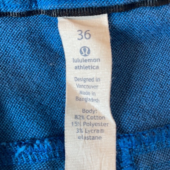 Men’s Lululemon Athletics flat front shorts size36 - Picture 3 of 4